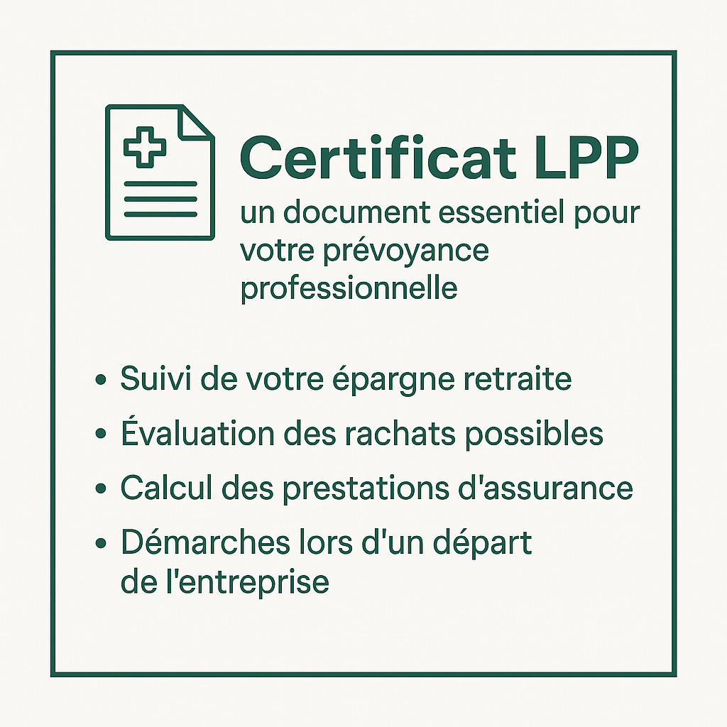 infographie certificat lpp